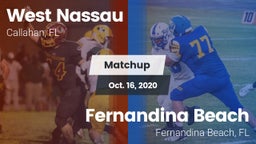 Matchup: West Nassau vs. Fernandina Beach  2020