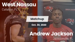 Matchup: West Nassau vs. Andrew Jackson  2020