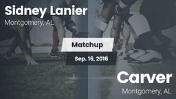 Matchup: Sidney Lanier High vs. Carver  2016