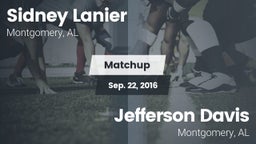 Matchup: Sidney Lanier High vs. Jefferson Davis  2016