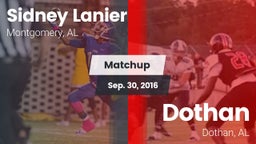 Matchup: Sidney Lanier High vs. Dothan  2016