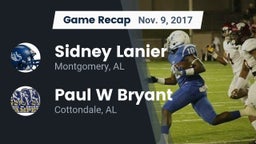 Recap: Sidney Lanier  vs. Paul W Bryant  2017