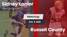 Matchup: Sidney Lanier High vs. Russell County  2018