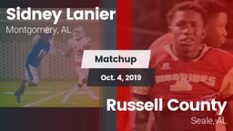 Matchup: Sidney Lanier High vs. Russell County  2019
