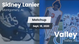 Matchup: Sidney Lanier High vs. Valley  2020