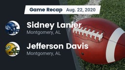 Recap: Sidney Lanier  vs. Jefferson Davis  2020