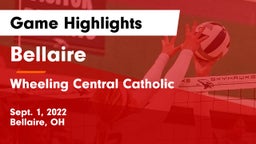 Bellaire  vs Wheeling Central Catholic  Game Highlights - Sept. 1, 2022