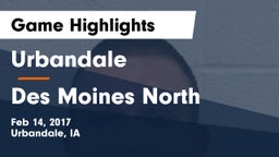 Urbandale  vs Des Moines North  Game Highlights - Feb 14, 2017