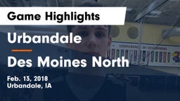 Urbandale  vs Des Moines North  Game Highlights - Feb. 13, 2018