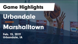 Urbandale  vs Marshalltown  Game Highlights - Feb. 15, 2019