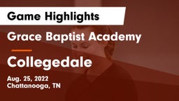 Grace Baptist Academy  vs Collegedale  Game Highlights - Aug. 25, 2022