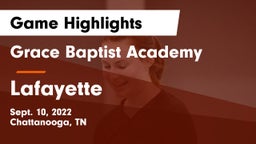 Grace Baptist Academy  vs Lafayette  Game Highlights - Sept. 10, 2022