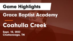 Grace Baptist Academy  vs Coahulla Creek  Game Highlights - Sept. 10, 2022
