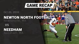 Recap: Newton North Football vs. Needham  2016