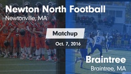 Matchup: Newton North High vs. Braintree  2016