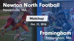 Matchup: Newton North High vs. Framingham  2016