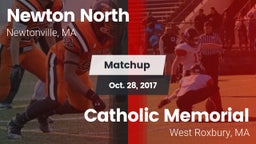 Matchup: Newton North vs. Catholic Memorial  2017