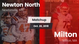Matchup: Newton North vs. Milton  2018