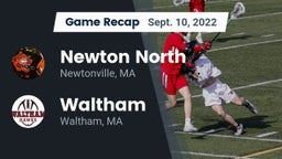 Recap: Newton North  vs. Waltham  2022