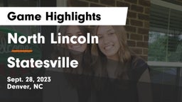 North Lincoln  vs Statesville Game Highlights - Sept. 28, 2023