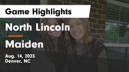 North Lincoln  vs Maiden  Game Highlights - Aug. 14, 2023