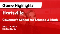Hartsville  vs Governor's School for Science & Math Game Highlights - Sept. 10, 2019