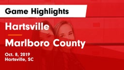 Hartsville  vs Marlboro County Game Highlights - Oct. 8, 2019