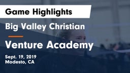 Big Valley Christian  vs Venture Academy  Game Highlights - Sept. 19, 2019