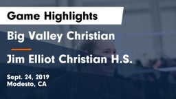 Big Valley Christian  vs Jim Elliot Christian H.S. Game Highlights - Sept. 24, 2019