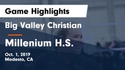 Big Valley Christian  vs Millenium H.S. Game Highlights - Oct. 1, 2019