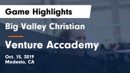 Big Valley Christian  vs Venture Accademy Game Highlights - Oct. 15, 2019