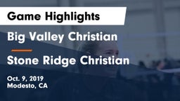 Big Valley Christian  vs Stone Ridge Christian  Game Highlights - Oct. 9, 2019