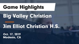 Big Valley Christian  vs Jim Elliot Christian H.S. Game Highlights - Oct. 17, 2019