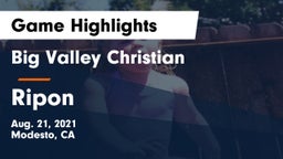 Big Valley Christian  vs Ripon  Game Highlights - Aug. 21, 2021