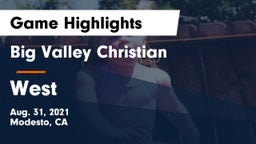 Big Valley Christian  vs West  Game Highlights - Aug. 31, 2021