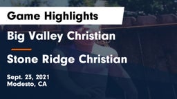 Big Valley Christian  vs Stone Ridge Christian  Game Highlights - Sept. 23, 2021