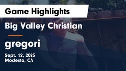 Big Valley Christian  vs gregori  Game Highlights - Sept. 12, 2023