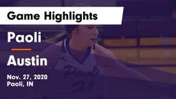 Paoli  vs Austin  Game Highlights - Nov. 27, 2020