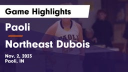 Paoli  vs Northeast Dubois  Game Highlights - Nov. 2, 2023