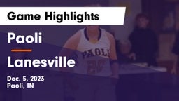 Paoli  vs Lanesville  Game Highlights - Dec. 5, 2023