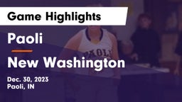 Paoli  vs New Washington Game Highlights - Dec. 30, 2023