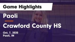 Paoli  vs Crawford County HS Game Highlights - Oct. 7, 2020