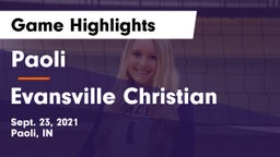 Paoli  vs Evansville Christian Game Highlights - Sept. 23, 2021