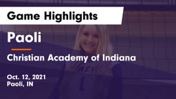 Paoli  vs Christian Academy of Indiana Game Highlights - Oct. 12, 2021