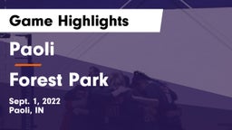 Paoli  vs Forest Park  Game Highlights - Sept. 1, 2022