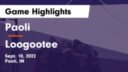 Paoli  vs Loogootee  Game Highlights - Sept. 10, 2022
