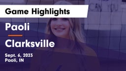 Paoli  vs Clarksville  Game Highlights - Sept. 6, 2023