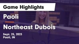 Paoli  vs Northeast Dubois  Game Highlights - Sept. 25, 2023