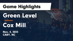 Green Level  vs Cox Mill  Game Highlights - Nov. 4, 2023