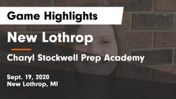 New Lothrop  vs Charyl Stockwell Prep Academy Game Highlights - Sept. 19, 2020